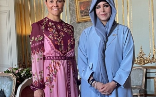 ولية عهد السويد تستقبل لطيفة بنت محمد وتبحثان تعزي