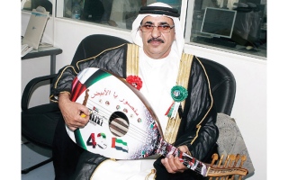 الصورة: سلطان الكلباوي: دفعت أكثر من راتبي الشهري لتشجيع الأبيض في مونديال 90