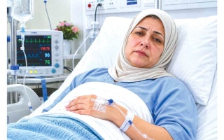الصورة: متبرع يسدد 30 ألف درهم لعلاج &laquo;أم مروة&raquo; من سرطان الثدي والعظام