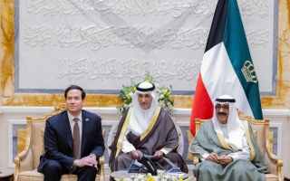الصورة: أمير الكويت ووزير الخارجية الأميركي يبحثان مستجدات الأوضاع في المنطقة