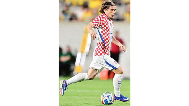 قائد كرواتيا لوكا مودريتش. أ.ف.ب
