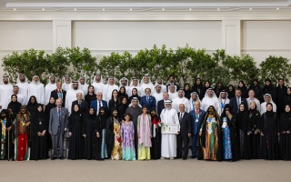 الصورة: رئيس الدولة يستقبل الفائزين في "ألعاب الماسترز أبوظبي 2026"