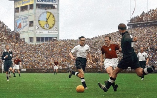 الصورة: &laquo;ريمونتادا تاريخية&raquo; تقود ألمانيا إلى أول ألقابها في مونديال 1954