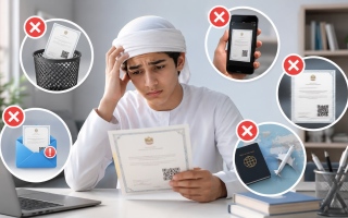 الصورة: 5 أخطاء يرتكبها الطلبة بعد استخراج شهادة الثانوية الإلكترونية