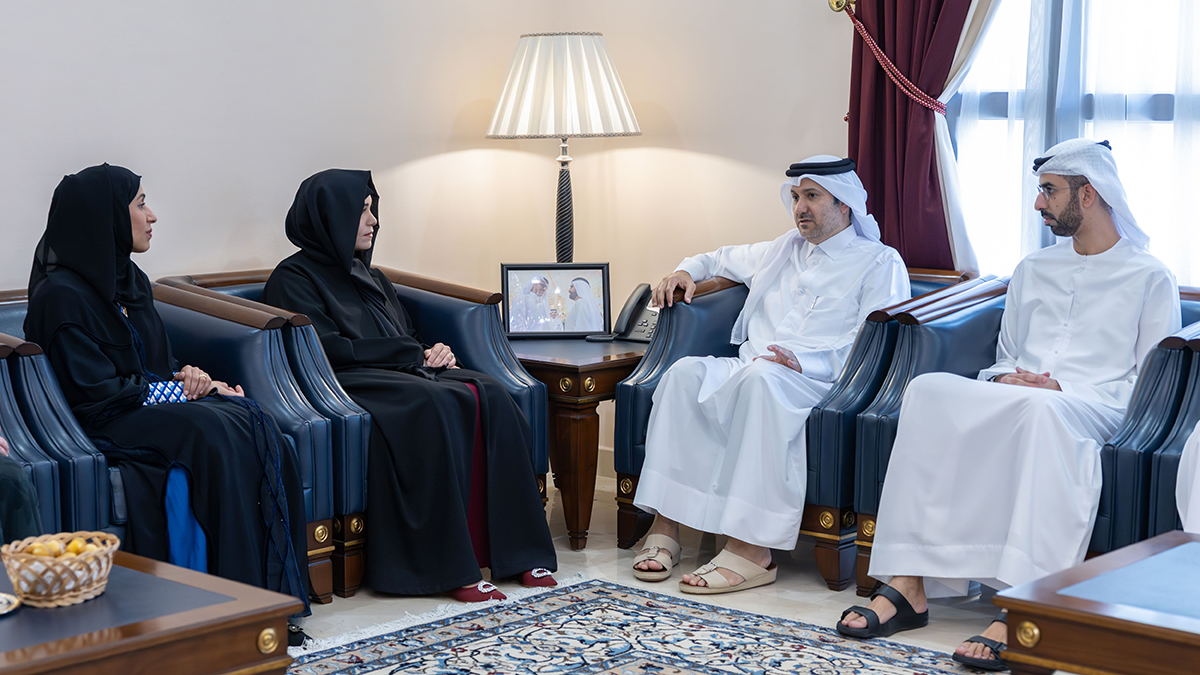 لطيفة بنت محمد تقدم واجب العزاء في وفاة الشيخ حمد بن خليفة آل ثاني