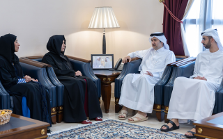 لطيفة بنت محمد تقدم واجب العزاء في وفاة الشيخ حمد بن خليفة آل ثاني