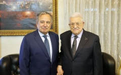 الصورة: نبيل فهمي يؤكد لمحمود عباس مركزية القضية الفلسطينية وضرورة الدعم المالي