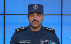 الصورة: الإطفاء الكويتية: السيطرة على حريقين في موقعين استهدفهما العدوان الإيراني الآثم