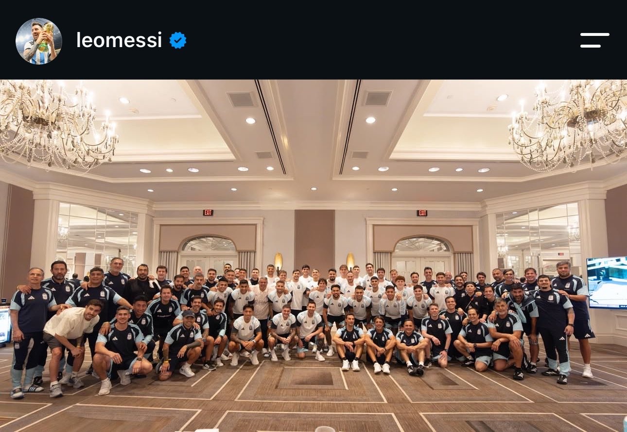 ميسي يوجه تحية خاصة لزملائه بالمنتخب الأرجنتيني قبل ساعات من نهائي كأس العالم
