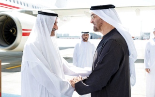 الصورة: رئيس الدولة وحاكم الفجيرة يبحثان شؤون الوطن والمواطن