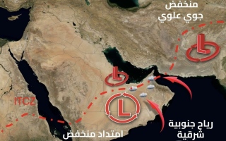 الصورة: حالة الطقس في الدولة.. من اليوم حتى الجمعة