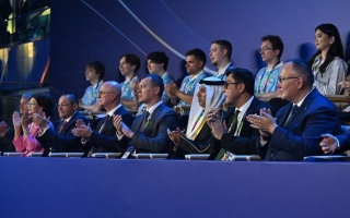 الصورة: نيابة عن رئيس الدولة.. الفلاسي يحضر افتتاح دورة ألعاب المستقبل 2026" في أستانا