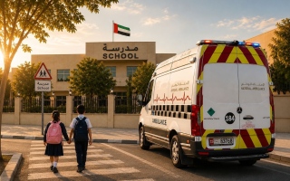 الصورة: الإسعاف الوطني يرفع جاهزيته لعودة المدارس