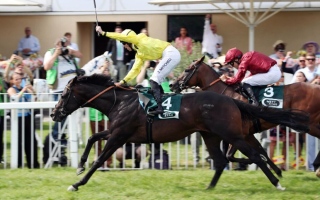 الصورة: &laquo;سداد&raquo; يتوج بطلاً لسباق &laquo;جروسر برايس فون بادن&raquo; الألماني