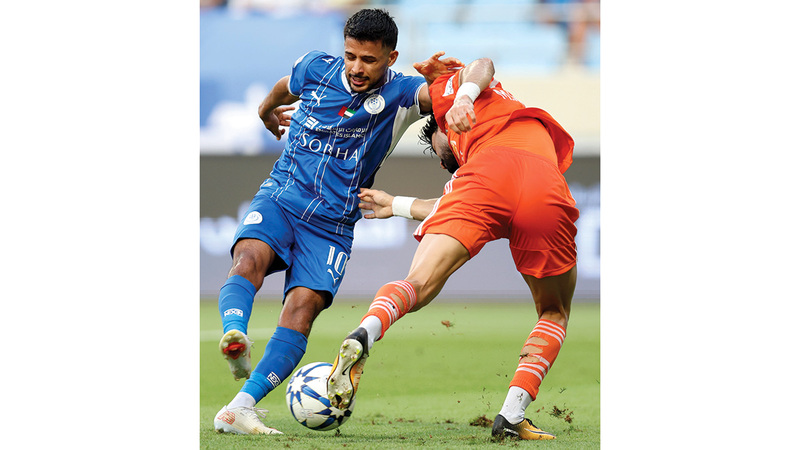 لاعب النصر مهدي قايدي يغيب عن التسجيل. تصوير: سالم خميس
