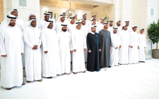 الصورة: نجوم 90: استقبال محمد بن زايد لنا وسام على صدورنا
