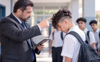 الصورة: مدارس تشدد عقوبة قصات الشعر غير اللائقة