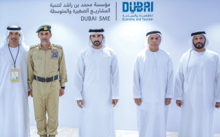 الصورة: حمدان بن محمد يكرّم الجهات الأكثر دعماً لبرنامج المورّد الإماراتي
