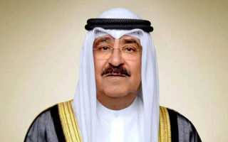 الصورة: أمير الكويت يُعزّي محمد بن زايد ومحمد بن راشد في وفاة أحمد بن راشد آل مكتوم