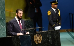 الصورة: الشرع: كل قرارات ضم الجولان باطلة.. وأمن الشرق الأوسط ينسج في سورية