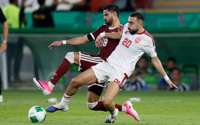 الصورة: خليجي 27.. قطر تعبر البحرين "حامل اللقب" برأسية بوعلام وجزاء الهيدوس