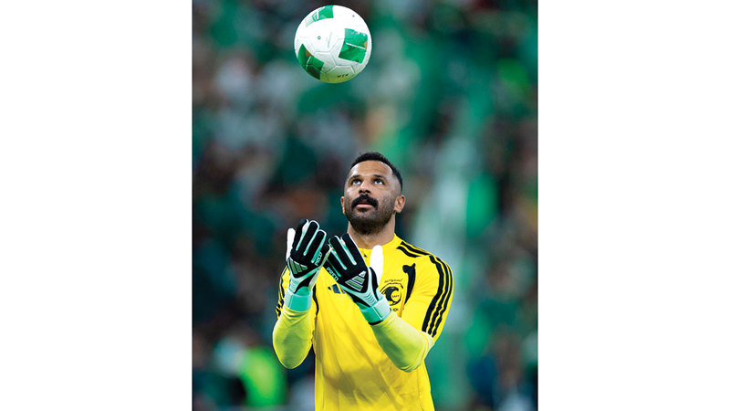 حارس المنتخب السعودي محمد العويس. من المصدر