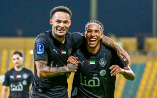 الصورة: الوصل يستعرض أمام مرمى كلباء في كأس رابطة المحترفين