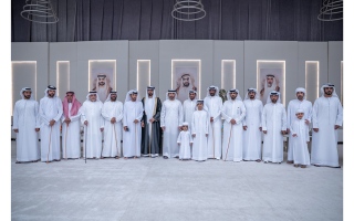 الصورة: حمدان بن محمد يحضر أفراح الظاهري والحميري