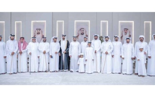حمدان بن محمد يحضر أفراح الظاهري والحميري
