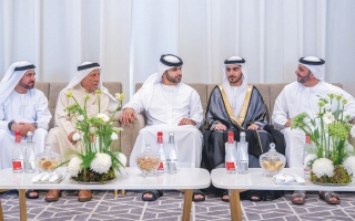الصورة: منصور بن محمد يحضر أفراح تهلك وخوري