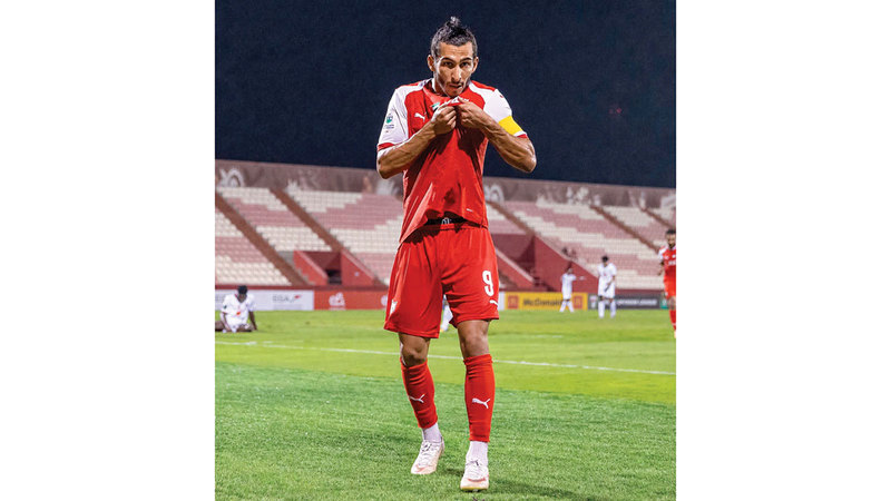 لاعب الفجيرة ساندر بنبشير تصدر قائمة هدافي التصفيات بخمسة أهداف. من المصدر