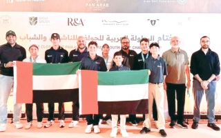 الصورة: 4 ميداليات لمنتخب الغولف في البطولة العربية