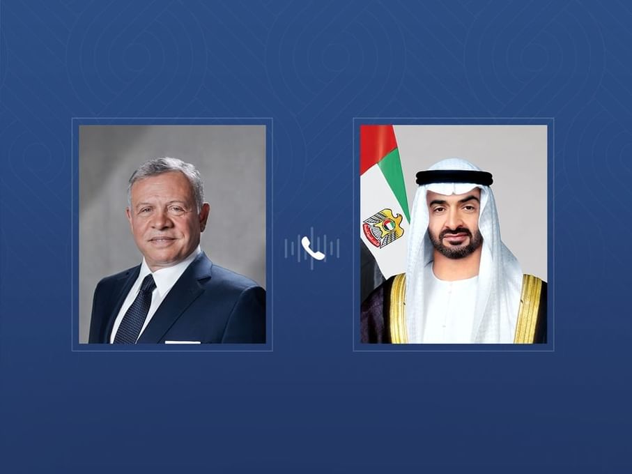 رئيس الدولة يعزي هاتفيا ملك الأردن في ضحايا استهداف كنيسة في الكرك رئيس الدولة يعزي هاتفيا ملك الأردن في ضحايا استهداف كنيسة في الكرك
