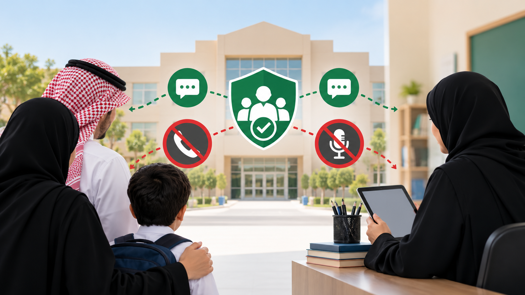مدارس تنظّم تواصل الأسر مع الكوادر التعليمية وتحظر المكالمات والرسائل الصوتية مدارس تنظّم تواصل الأسر مع الكوادر التعليمية وتحظر المكالمات والرسائل الصوتية