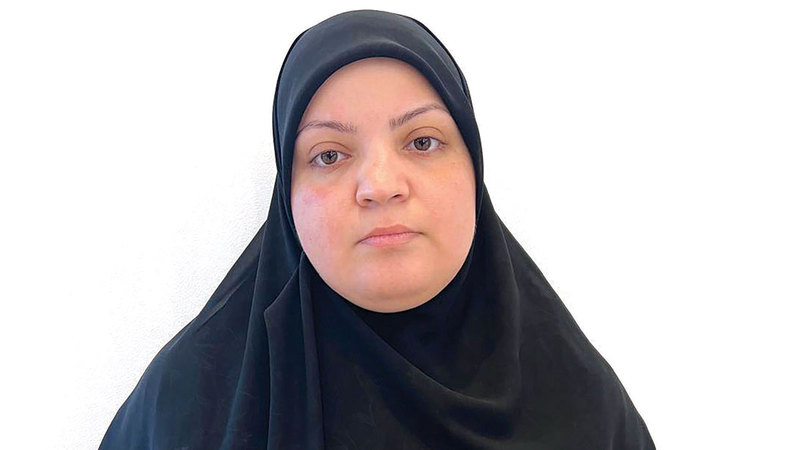 ليلى يوسف⁩ والدة المشاركة فاطمة هيثم. من المصدر