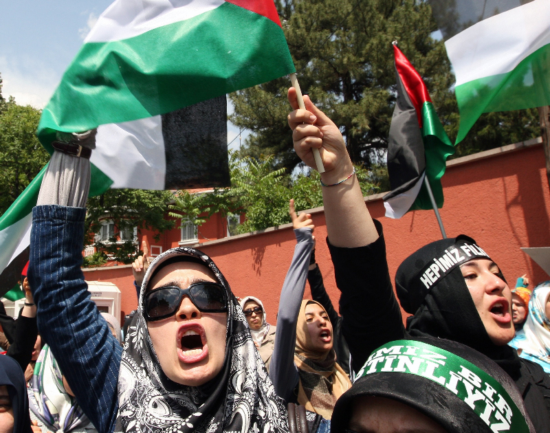 ولتركيا حصة الأسد من الإحتجاجات. أ ب