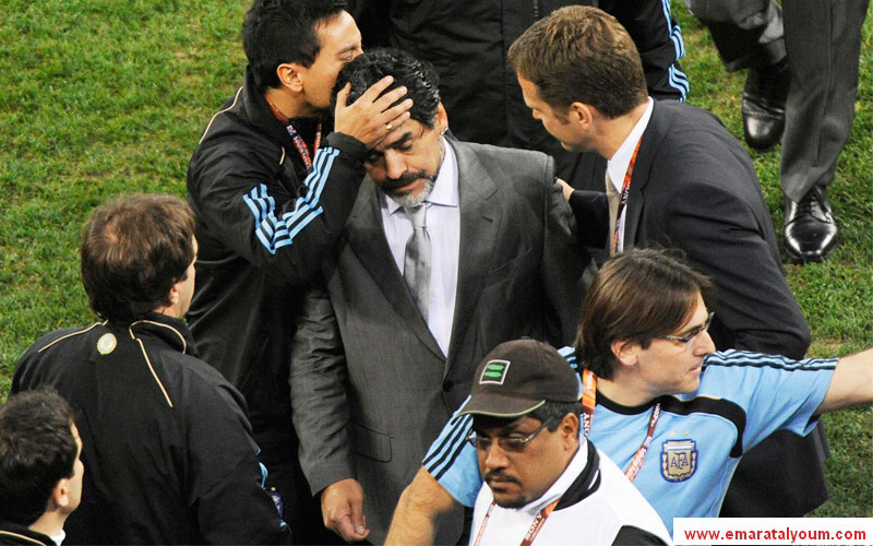 مارادونا حصد الخيبة في الأدغال الإفريقية-أ.ب.أ