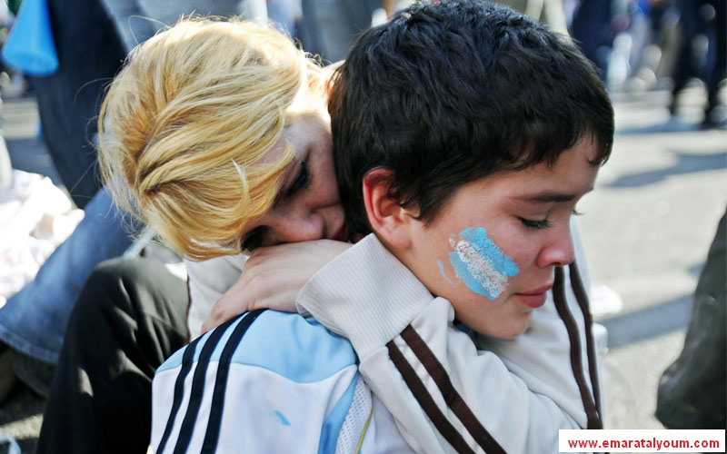 وأبكى الأرجنتينيين كبارا وصغارا-أ.ب.أ