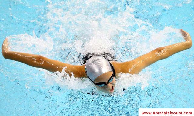 لقطات من مسابقة السباحة في دورة الألعاب الأولمبية للشباب التى تحتضنها حاليا  سنغافورة-ا.ب.ا