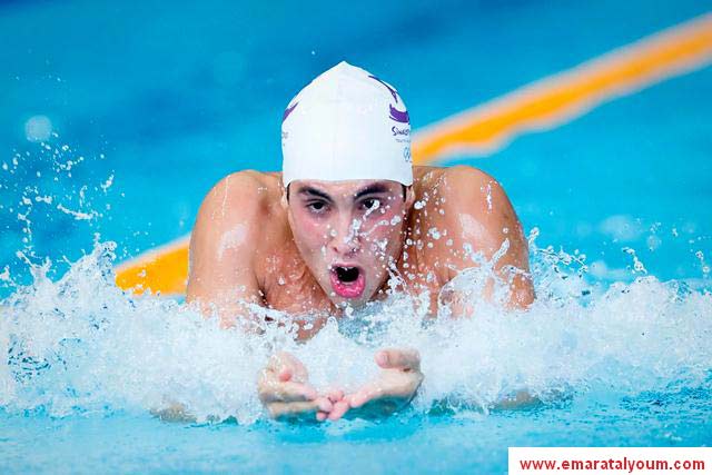 لقطات من مسابقة السباحة في دورة الألعاب الأولمبية للشباب التى تحتضنها حاليا  سنغافورة-ا.ب.ا