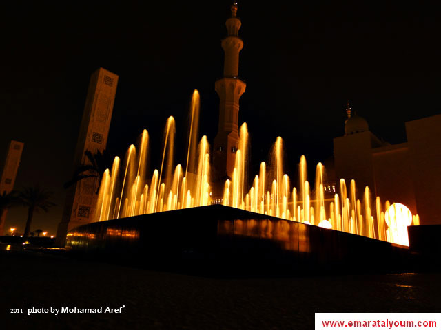 صور لمسجد الشيخ زايد في أبوظبي التقتطها عدسة القارئ محمد عارف.