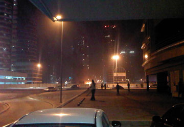 العاصفة في تيكوم. بعدسة القارئ غوثام مهتا