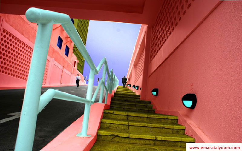 الممر السفلي لسوق دبي للأوراق المالية.