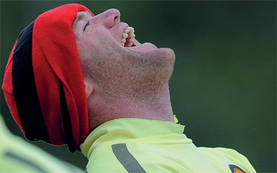 واين روني أبرز أسلحة السير فيرغسون لهز شباك فالديز .  أ.ف.ب