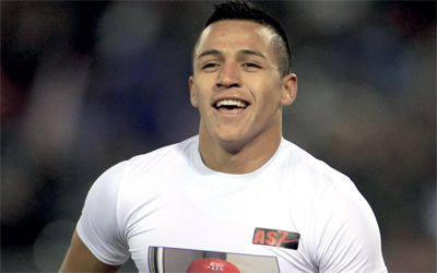 التشيلي «الصاروخ» سانشيز.   أ.ب