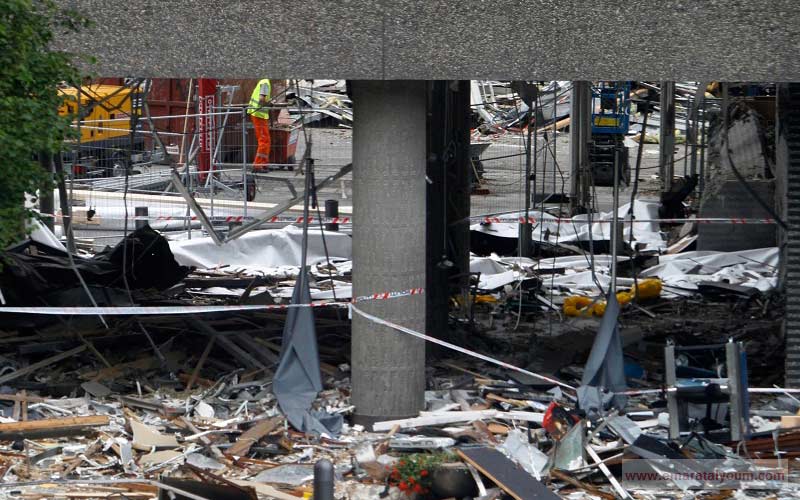 أحد المواقع التي تم استهدافها في العملية الارهابية في جزيرة أوتايا. أ ب