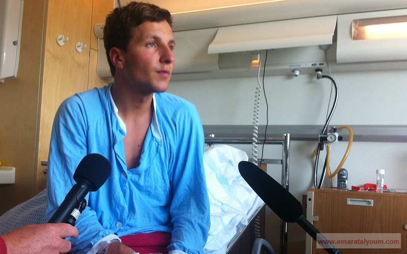 أحد الناجين من الاعتداءات الإرهابية. أ ب