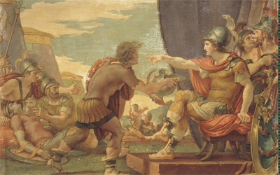 أساطير وقصص نسجها الرواة حول الإسكندر منها رسائل متبادلة مع أرسطو وحكماء الهند.	أرشيفية