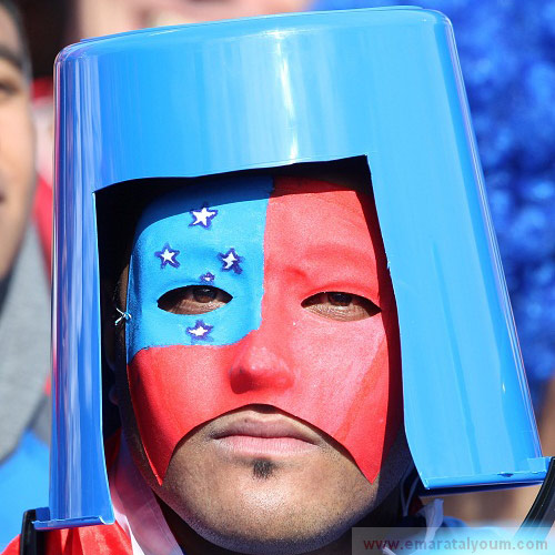 تقليعات طريفة وجميلة اختارها المشجعون من جزر ساموا خلال مؤازرتهم منتخب بلادهم في الركبي المشارك في بطولة كأس العالم بنيوزلندا. أ ب