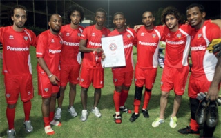 الصورة: لاعبو المنتخب ينضمون لحملة «أتعهد»